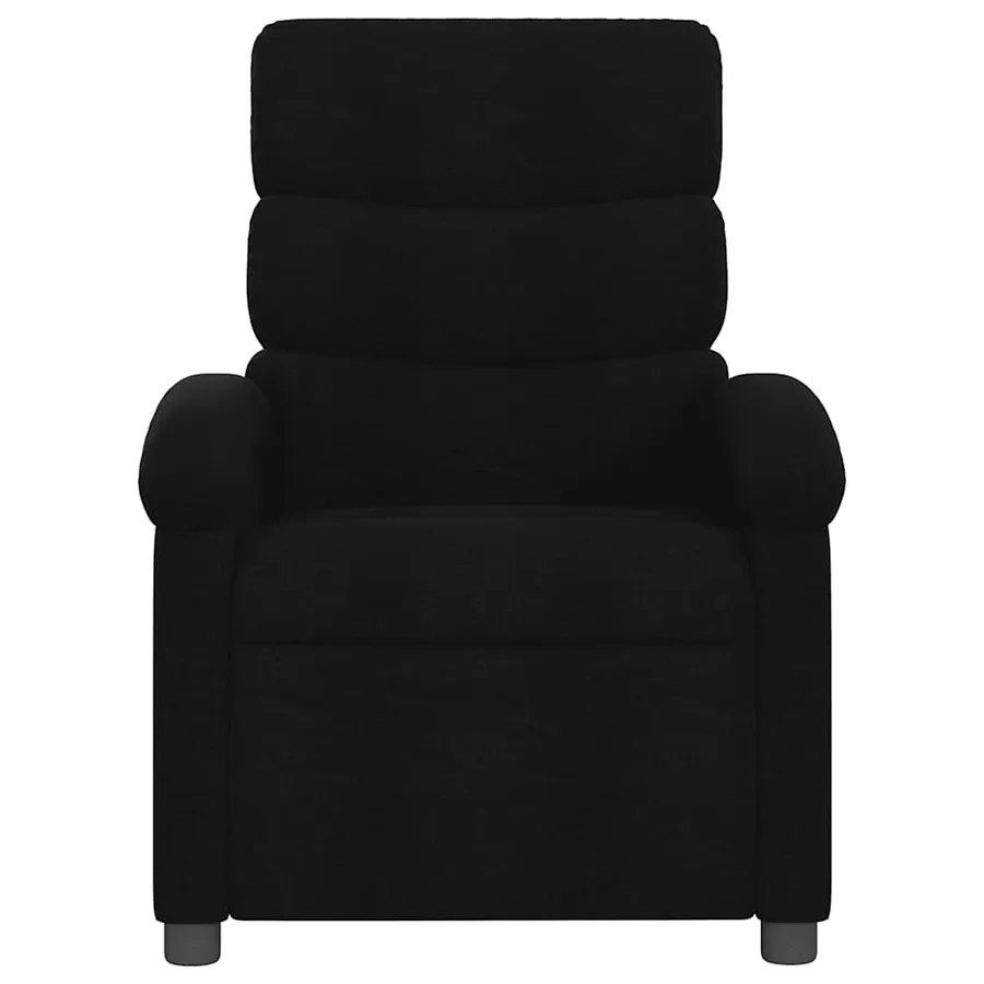 Fauteuil inclinable Noir Tissu - 4