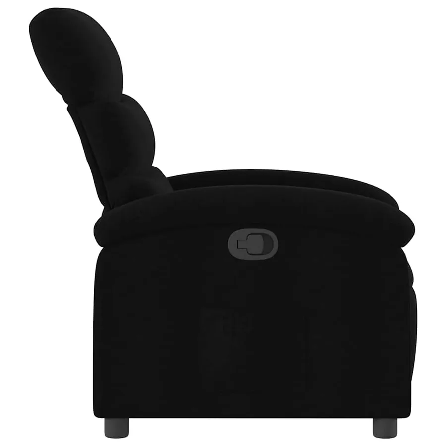 Fauteuil inclinable Noir Tissu - 5