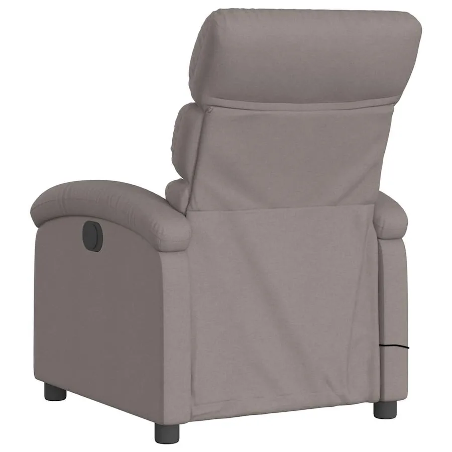 Fauteuil de massage inclinable Taupe Tissu - 6