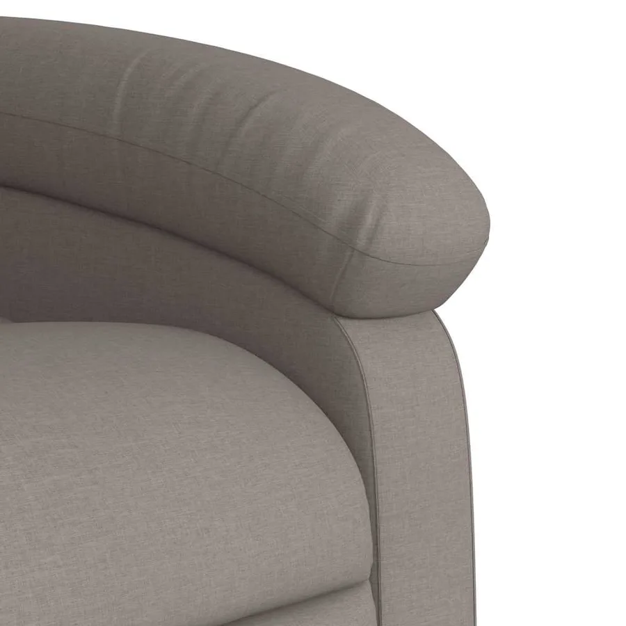 Fauteuil de massage inclinable Taupe Tissu - 9