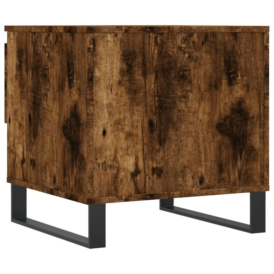 Tables basses 2 pcs chêne fumé 50x46x50 cm bois d'ingénierie - 9