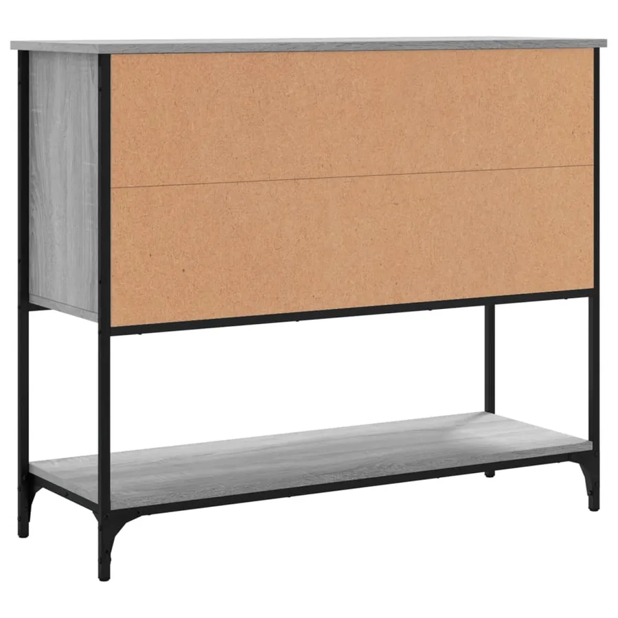Buffet sonoma gris 100x36x85 cm bois d'ingénierie - 8