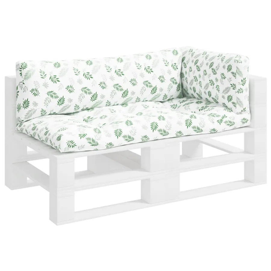Coussins de palette lot de 3 motif de feuilles tissu Oxford - 3