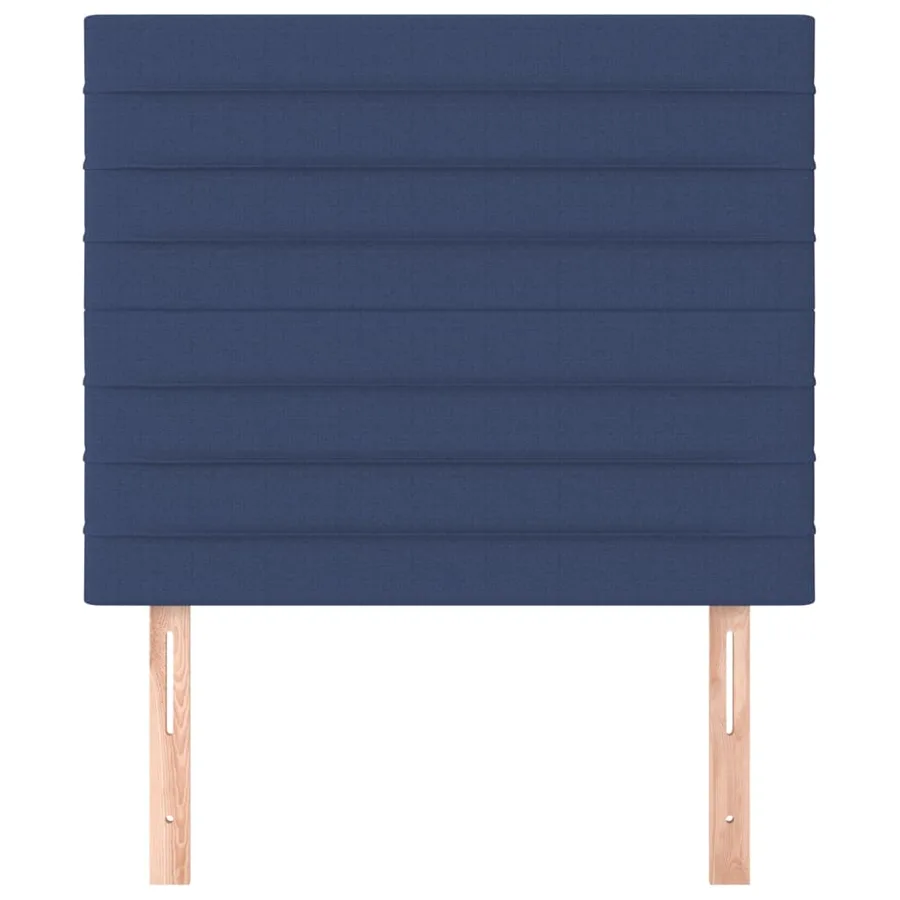 Tête de lit Bleu 80x5x118/128 cm Tissu - 3