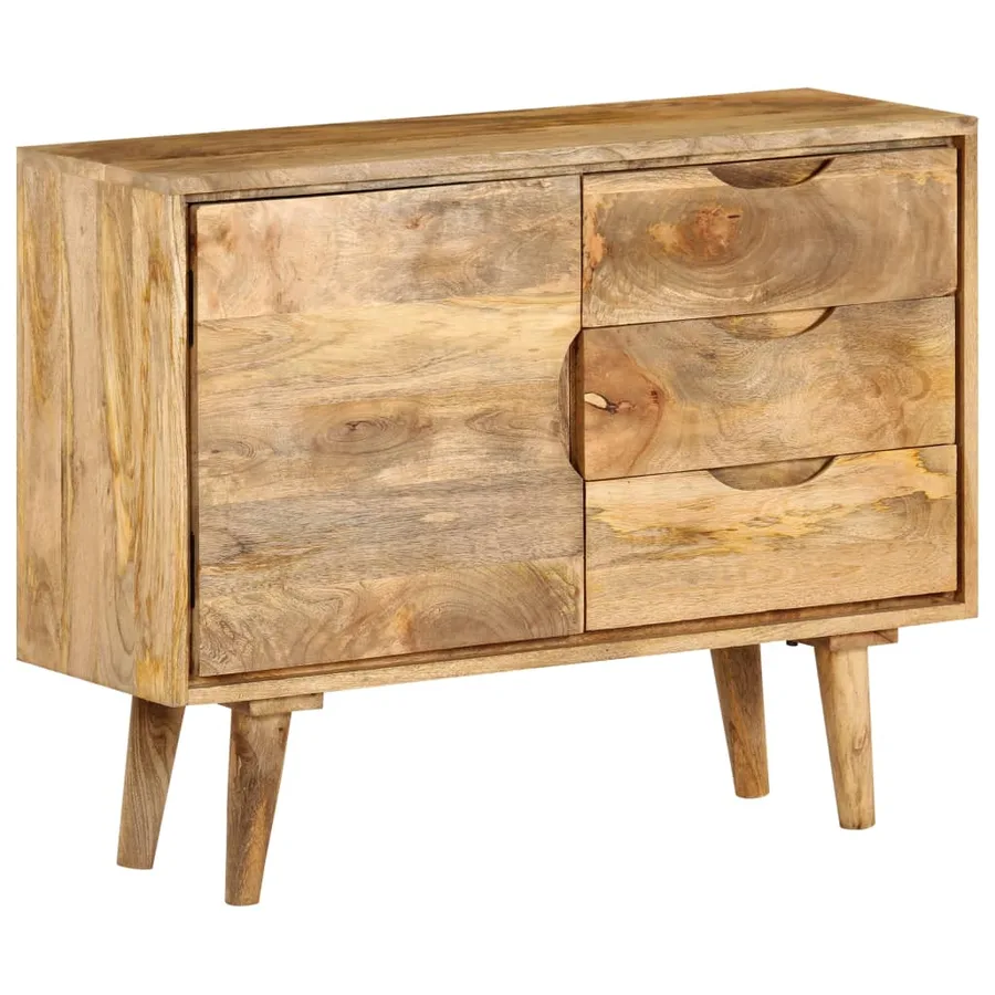 Buffet Bois massif de manguier 90x30x69 cm - 15
