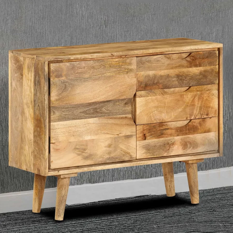 Buffet Bois massif de manguier 90x30x69 cm - 18