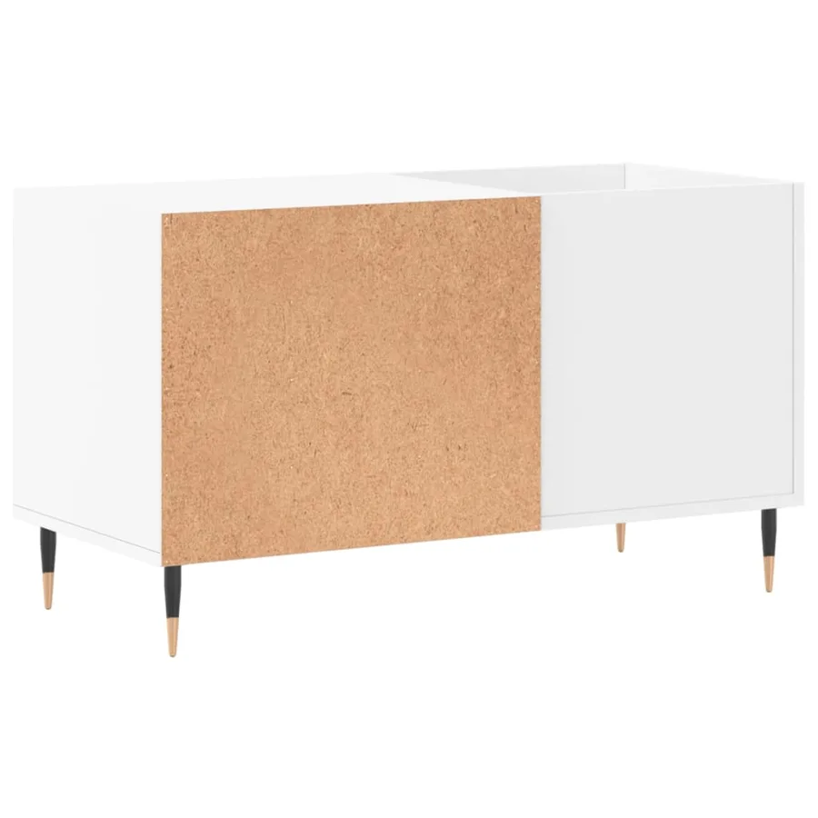 Armoire à disques blanc 85x38x48 cm bois d'ingénierie - 6
