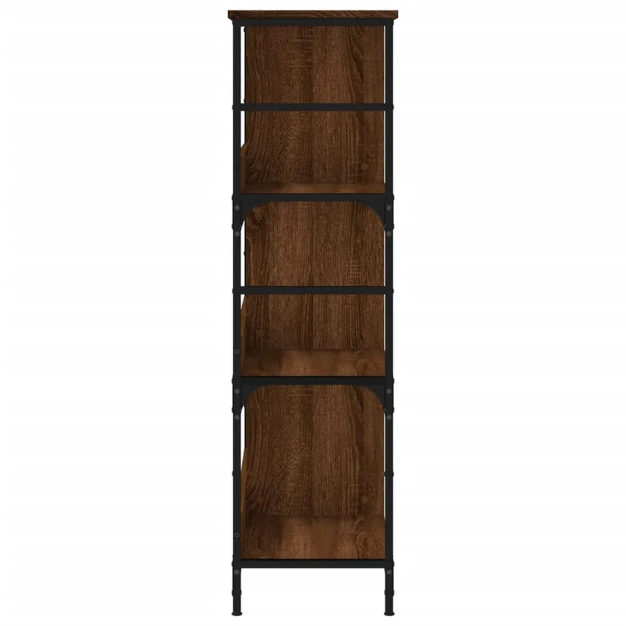Bibliothèque chêne marron 78,5x33x117,5 cm bois d'ingénierie - 5
