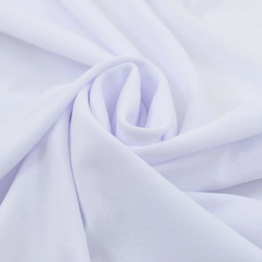 Nappes élastiques de table avec jupon 2 pcs 120x74 cm Blanc - 2