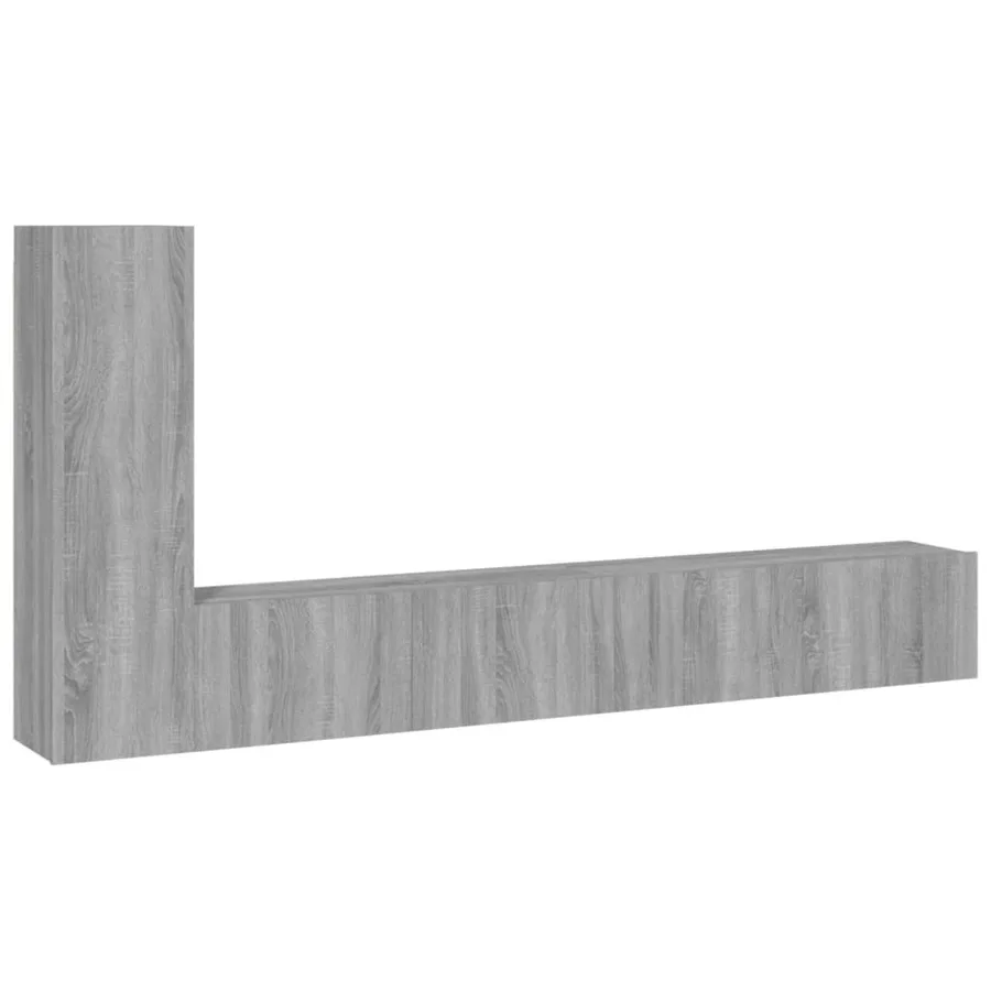 Ensemble de meubles TV 3 pcs Sonoma gris Bois d'ingénierie - 2