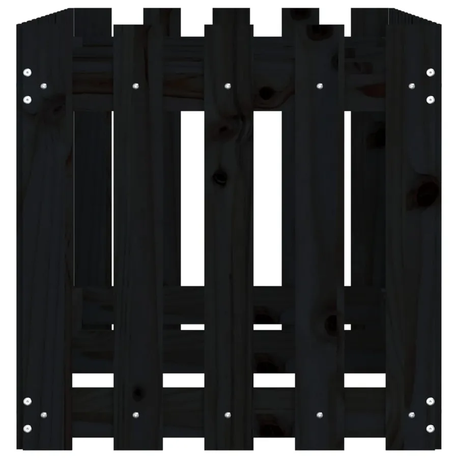 Lit surélevé de jardin design de clôture 150x50x50cm pin massif - 6