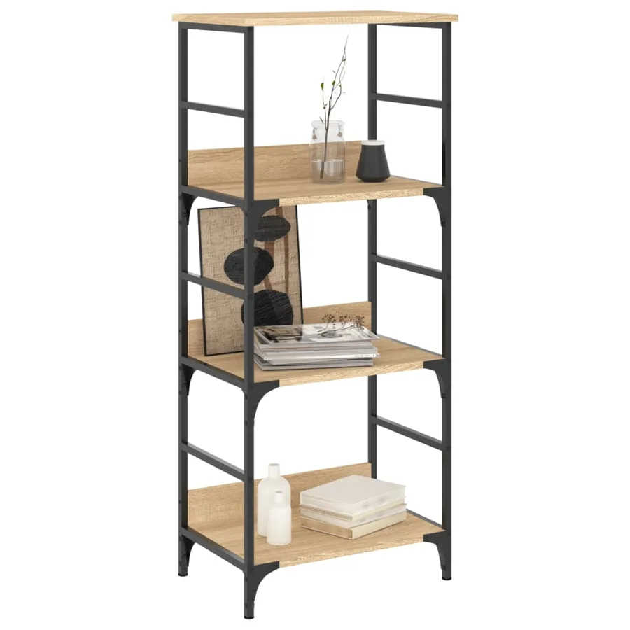 Bibliothèque chêne sonoma 50x33x117,5 cm bois d'ingénierie - 3