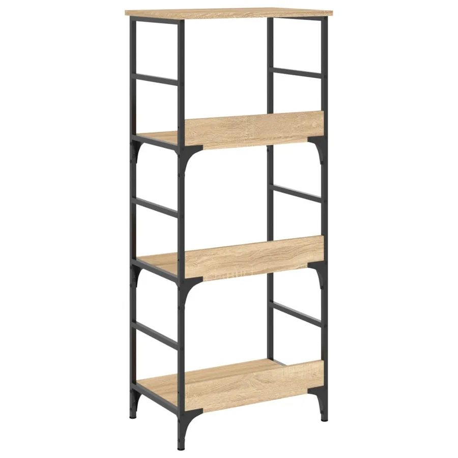 Bibliothèque chêne sonoma 50x33x117,5 cm bois d'ingénierie - 6
