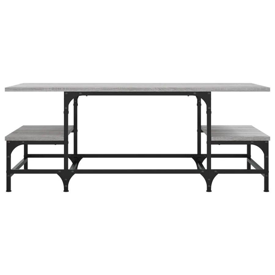 Table basse sonoma gris 100x50,5x40 cm bois d'ingénierie - 4