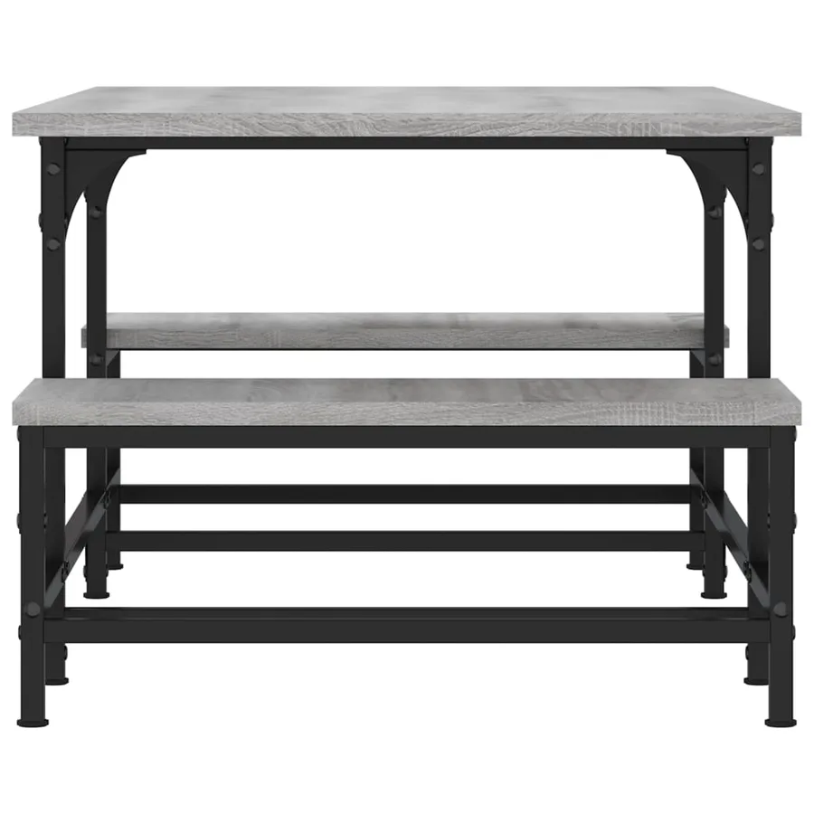 Table basse sonoma gris 100x50,5x40 cm bois d'ingénierie - 5