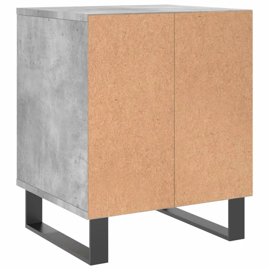 Tables de chevet 2 pcs gris béton 40x35x50 cm bois d’ingénierie - 7