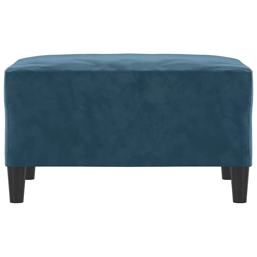 Repose-pied Bleu 70x55x41 cm Velours - 3