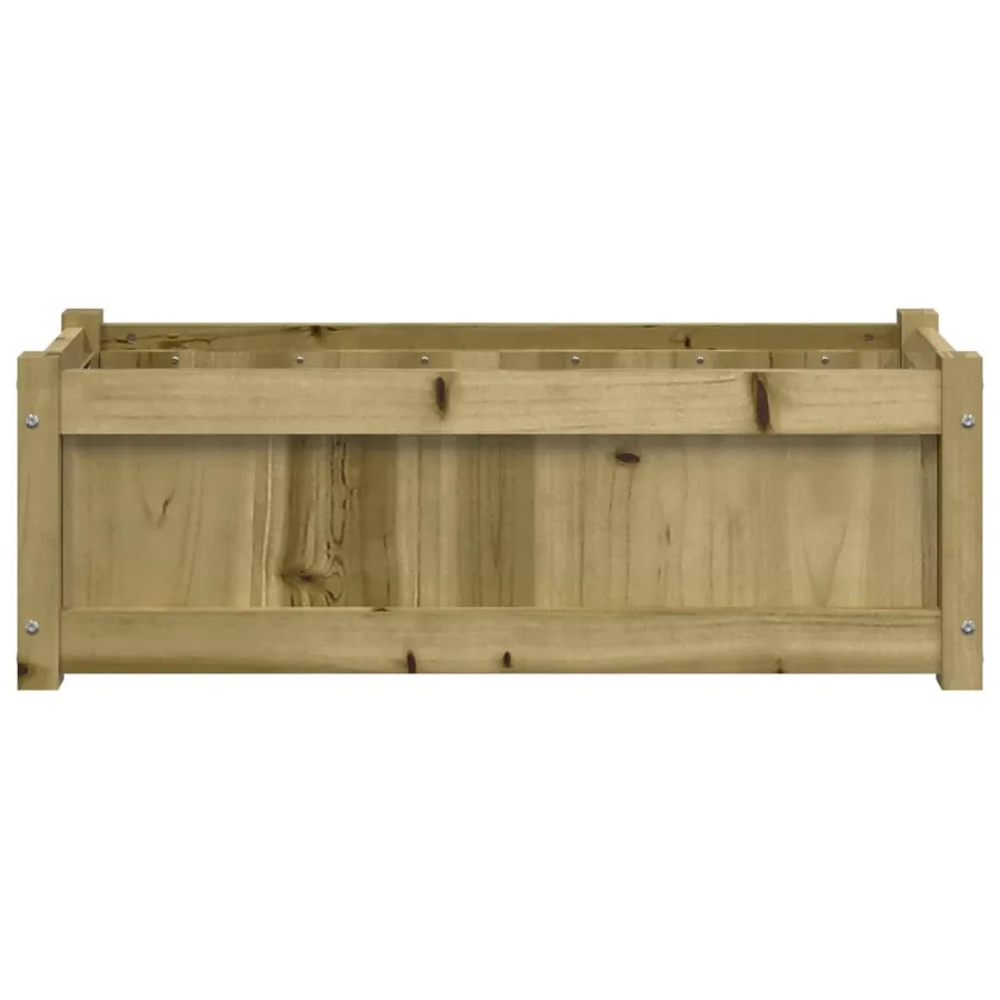 Jardinière d'extérieur 90x31x31 cm bois de pin imprégné - 5