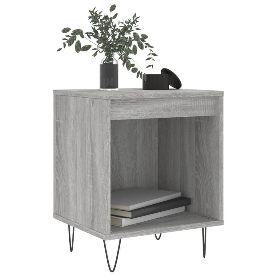 Tables de chevet 2 pcs sonoma gris 40x35x50 cm bois ingénierie - 3