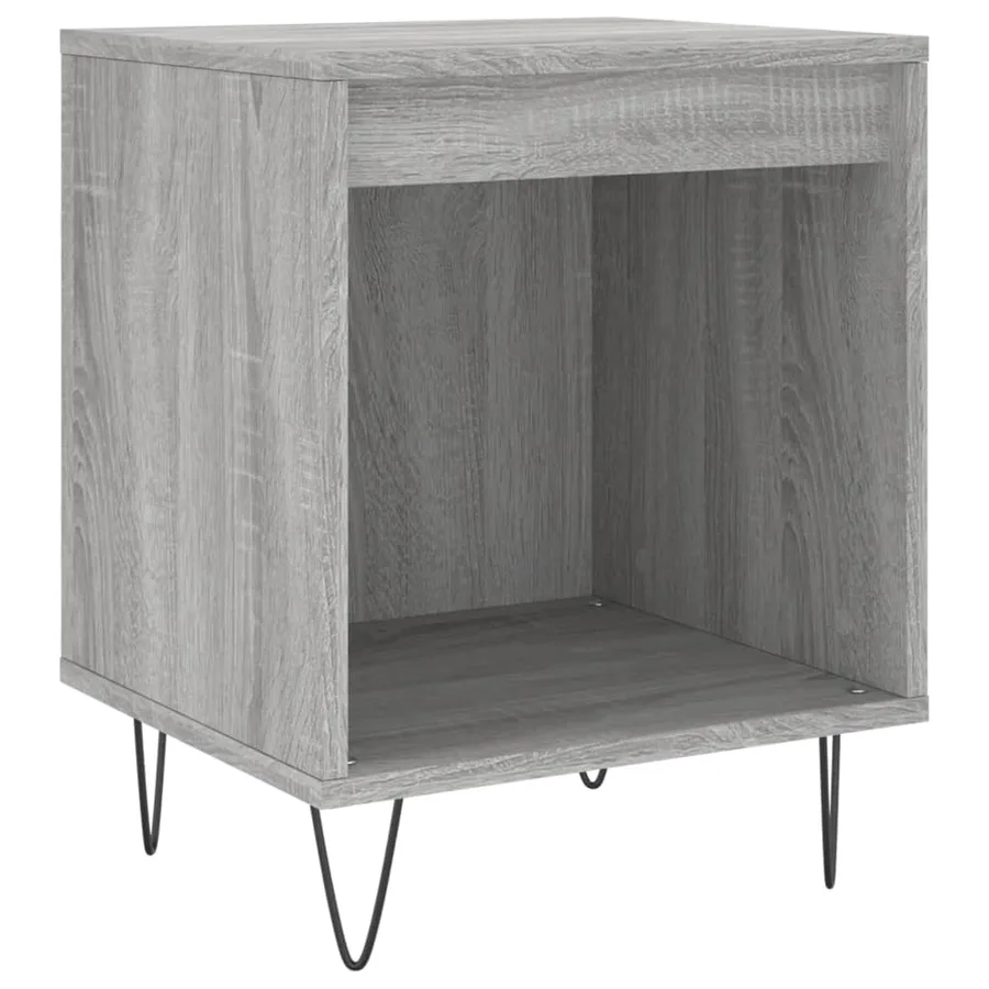 Tables de chevet 2 pcs sonoma gris 40x35x50 cm bois ingénierie - 4