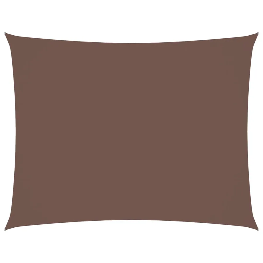 Voile de parasol tissu oxford rectangulaire 2,5x4 m marron - 2
