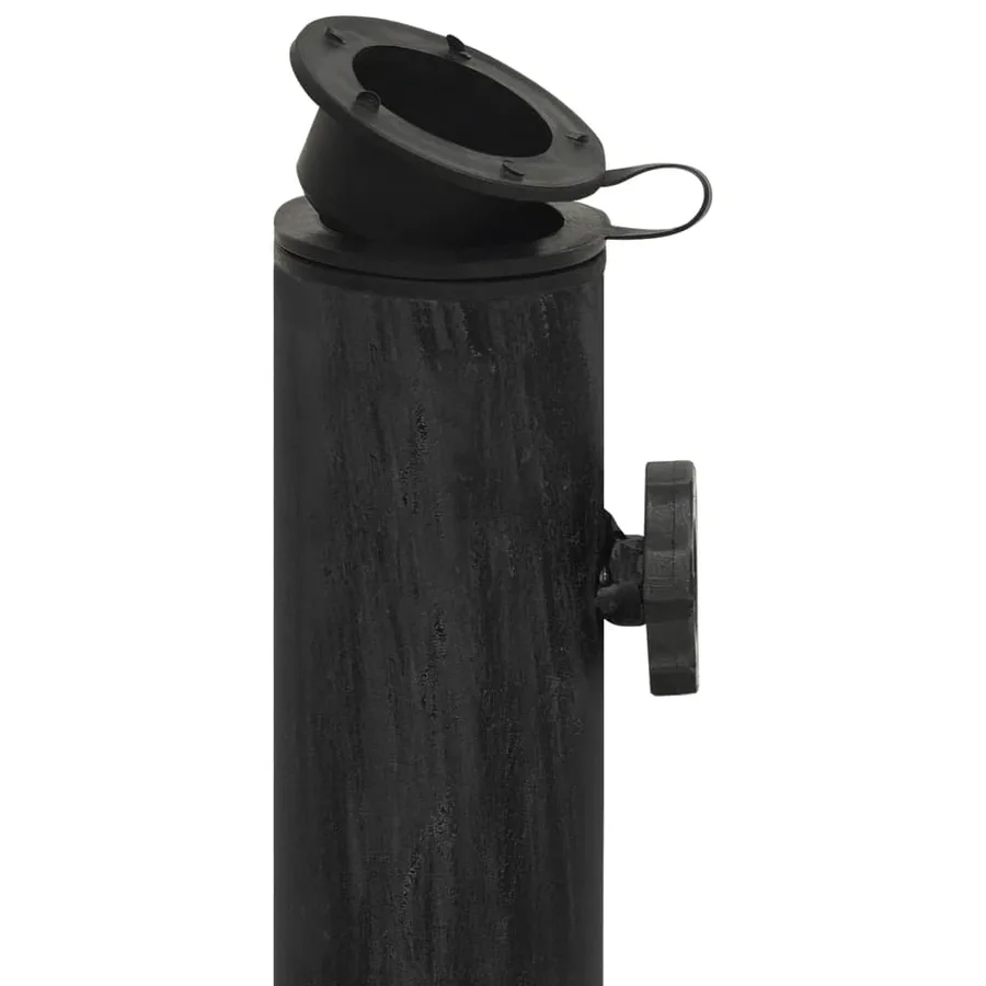 Socle de parasol Noir 44x44x32 cm Fonte - 6