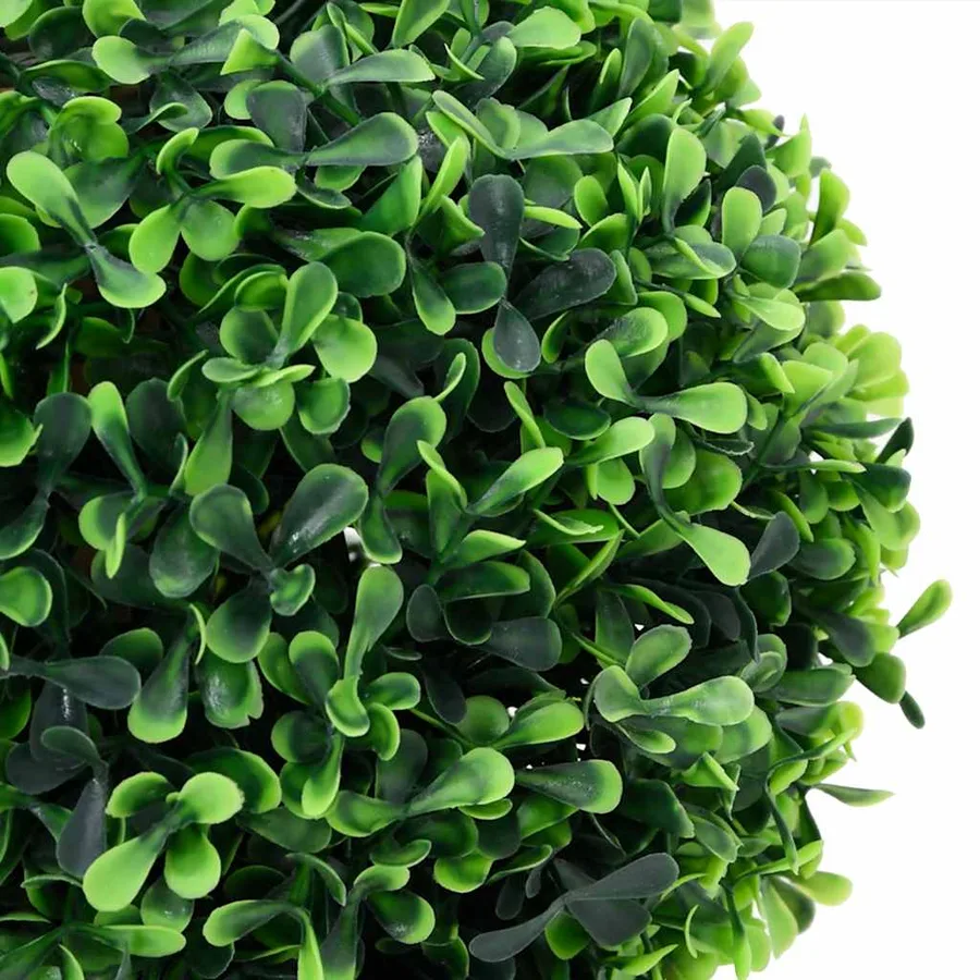 Plantes de buis artificiel 2 pcs avec pots Boule Vert 37 cm - 4