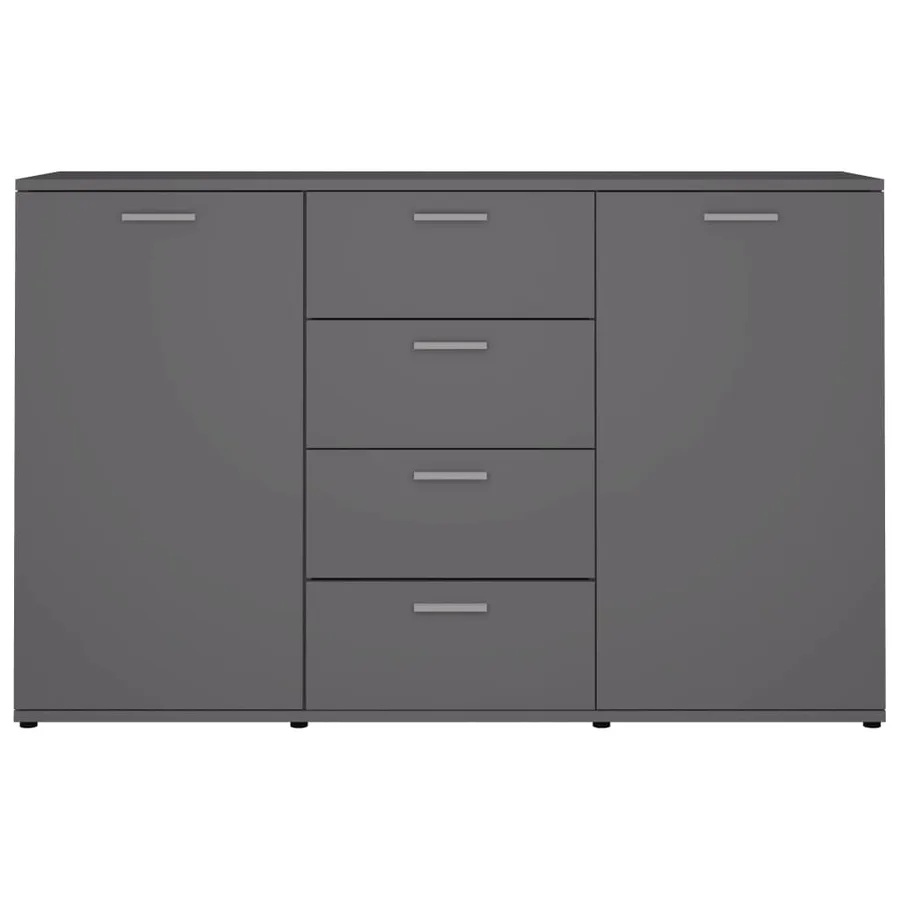Buffet Gris 120x35,5x75 cm Bois d'ingénierie - 6