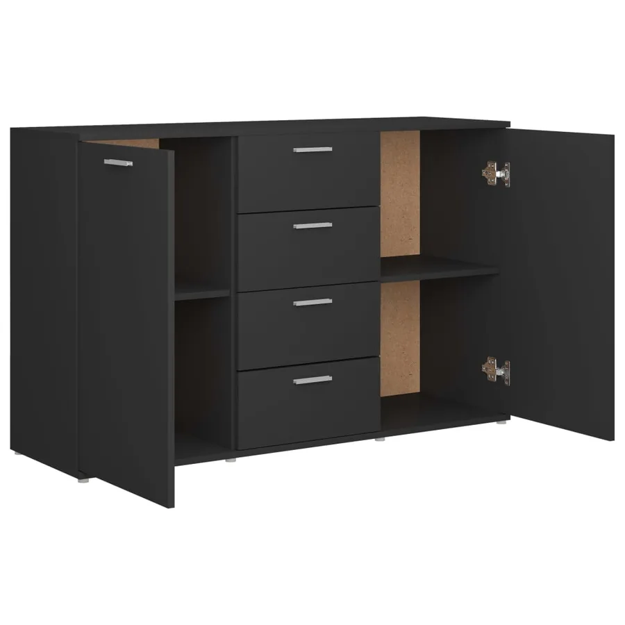 Buffet Gris 120x35,5x75 cm Bois d'ingénierie - 8