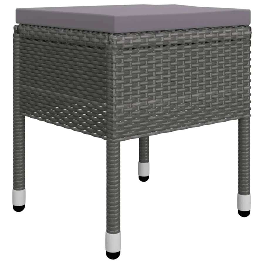 Ensemble à manger de jardin 5 pcs Gris - 8