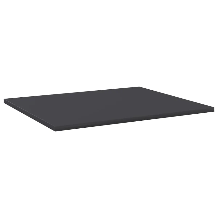 Panneaux de bibliothèque 4 pcs Gris 60x50x1,5 cm Aggloméré - 2