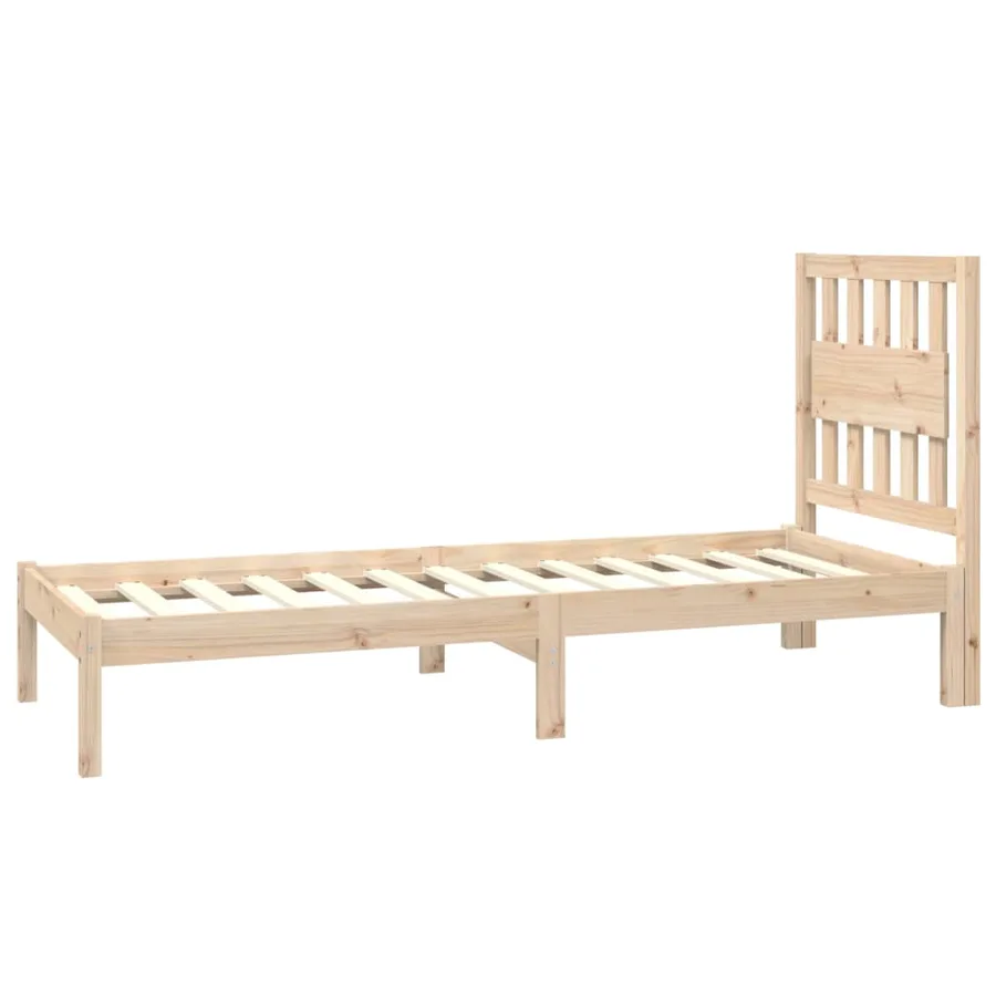 Cadre de lit sans matelas bois massif - 5