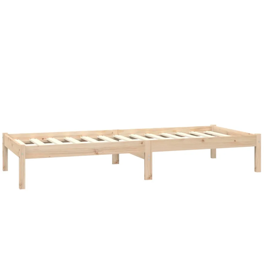 Cadre de lit sans matelas bois massif - 6