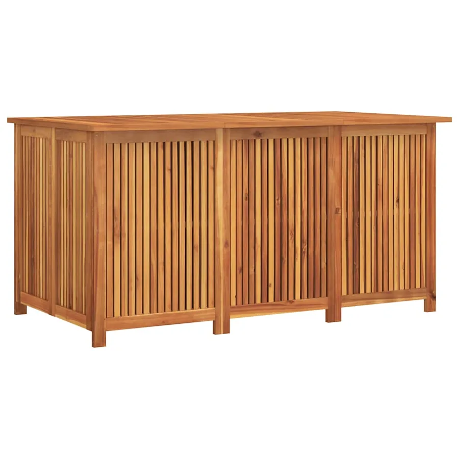 Boîte de rangement de jardin 150x80x75 cm bois massif d'acacia - 2