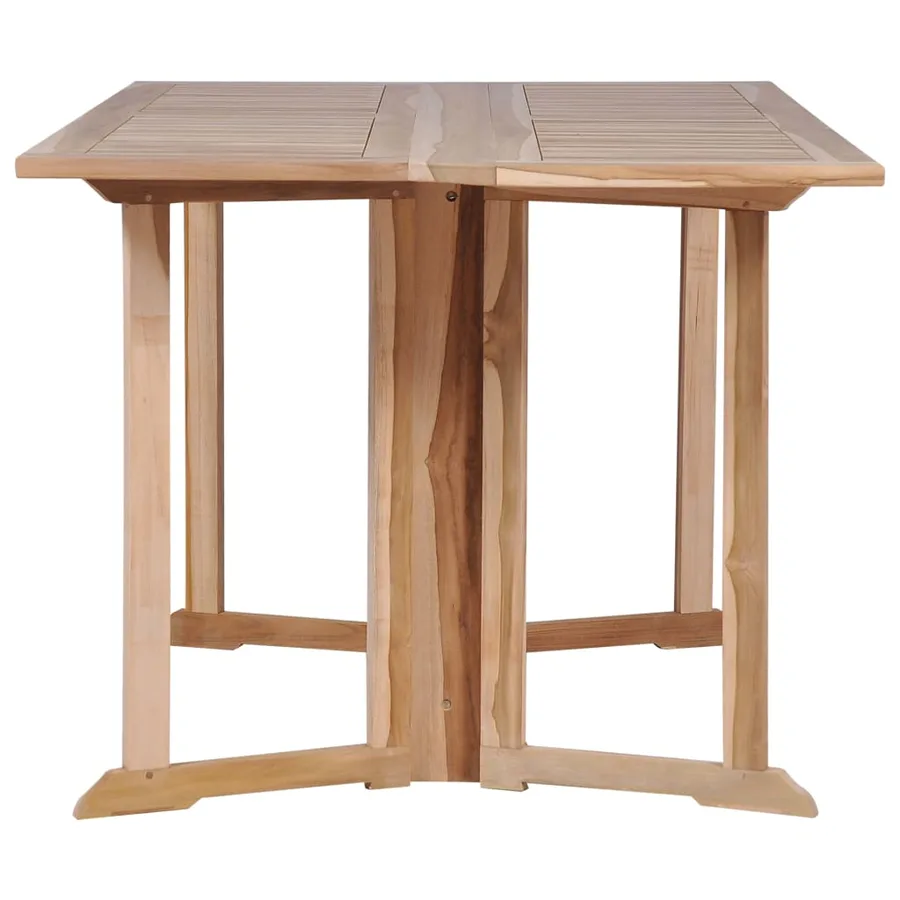 Ensemble à manger d'extérieur pliable 7 pcs Bois solide de teck - 10