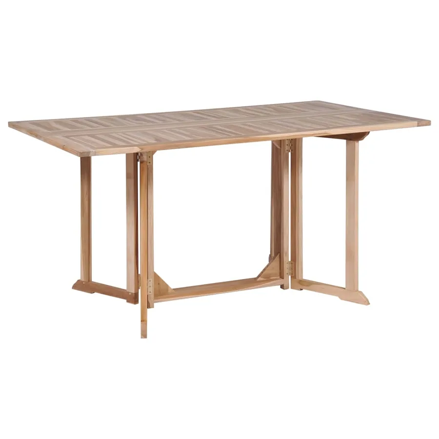 Ensemble à manger d'extérieur pliable 7 pcs Bois solide de teck - 3