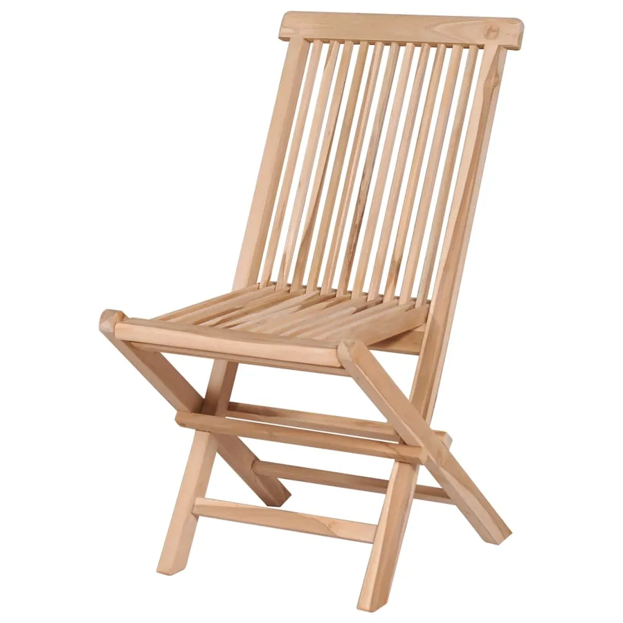 Ensemble à manger d'extérieur pliable 7 pcs Bois solide de teck - 5