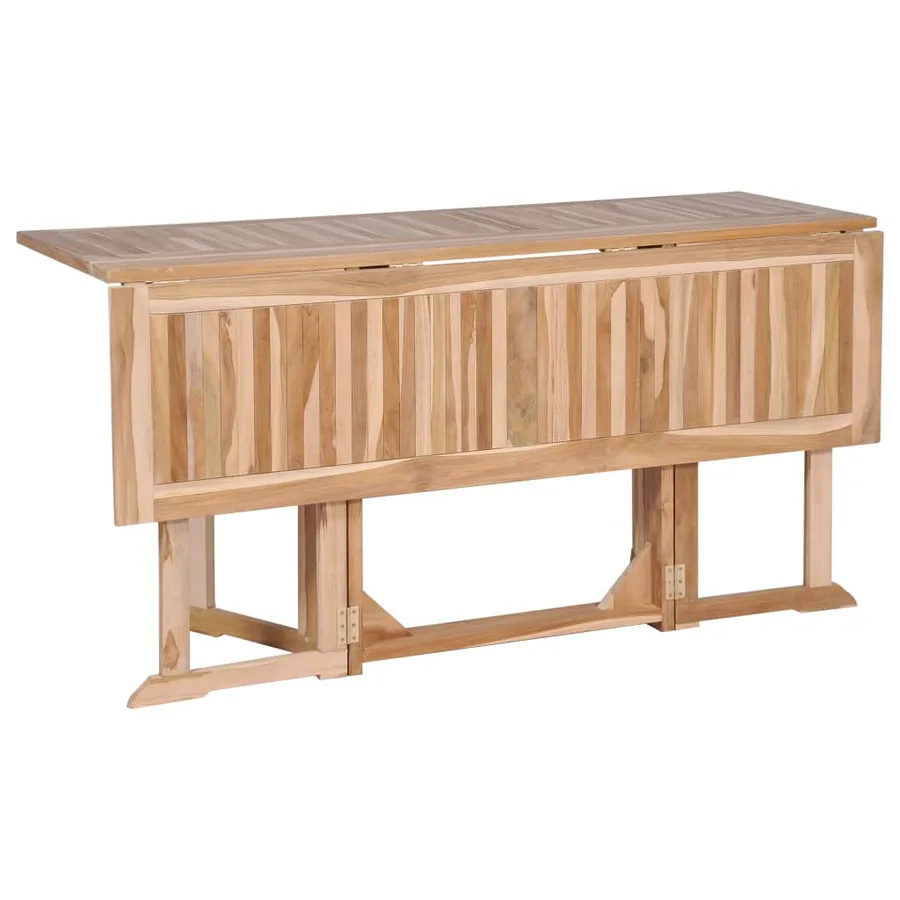 Ensemble à manger d'extérieur pliable 7 pcs Bois solide de teck - 7