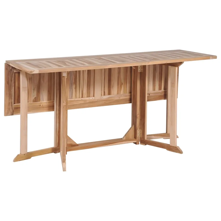 Ensemble à manger d'extérieur pliable 7 pcs Bois solide de teck - 9