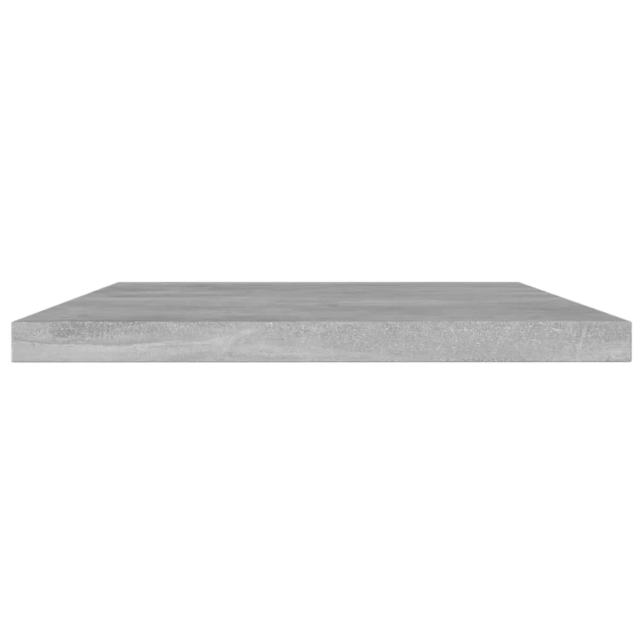 Panneaux de bibliothèque 8 pcs Gris béton 60x10x1,5cm Aggloméré - 3