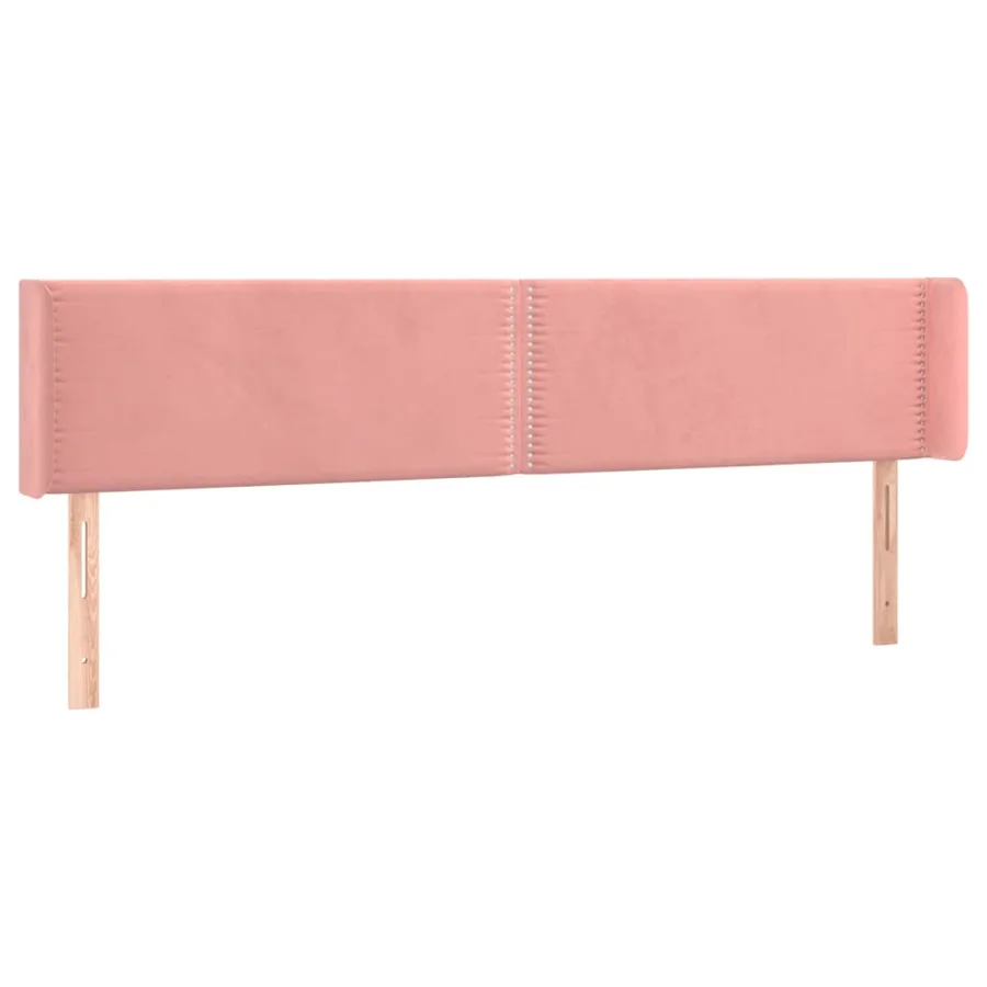 Tête de lit à LED Rose 183x16x78/88 cm Velours - 3