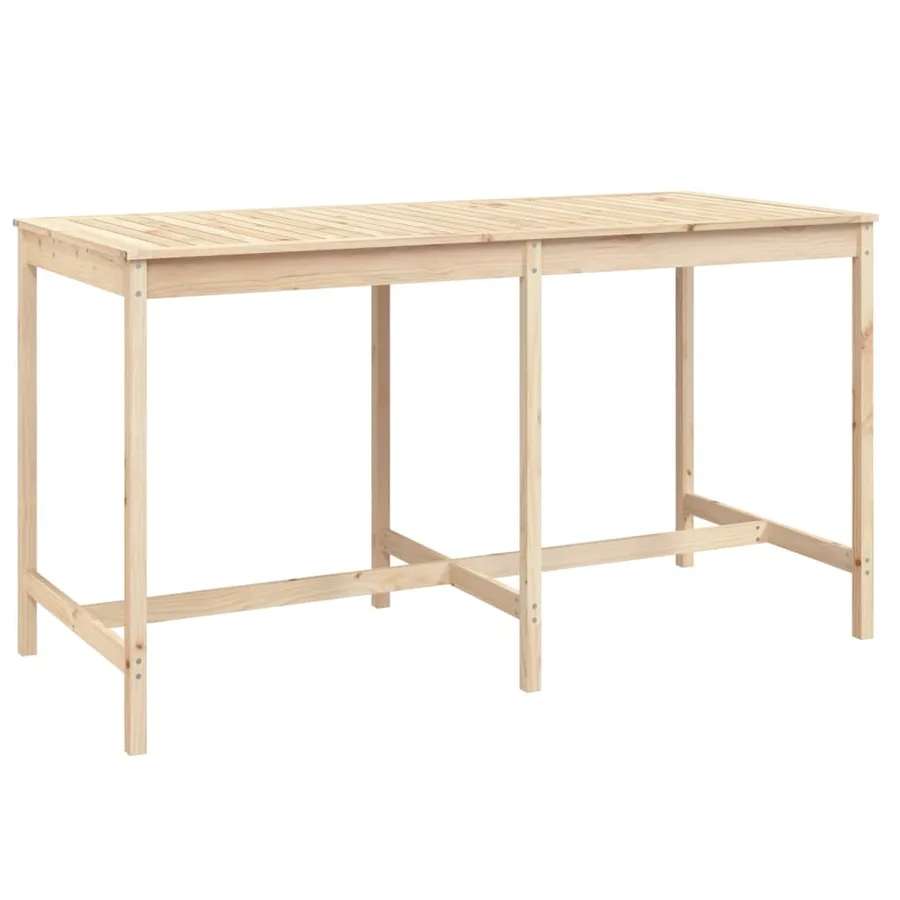 Ensemble de bar de jardin 9 pcs Bois de pin massif - 8