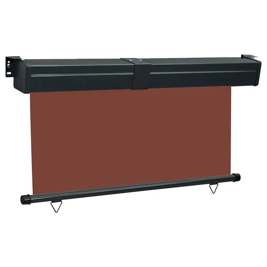 Auvent latéral de balcon 145x250 cm Marron - 3