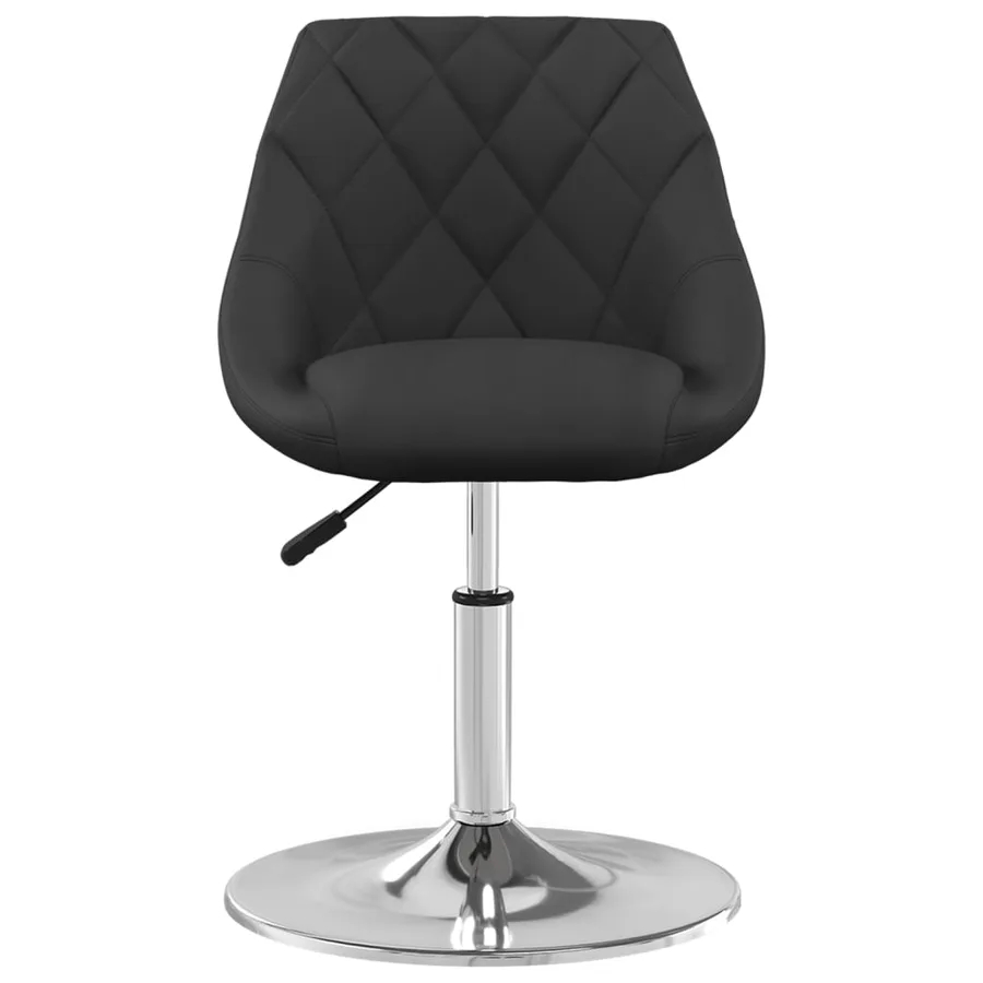 Chaises pivotantes à manger lot de 6 Noir Velours - 3