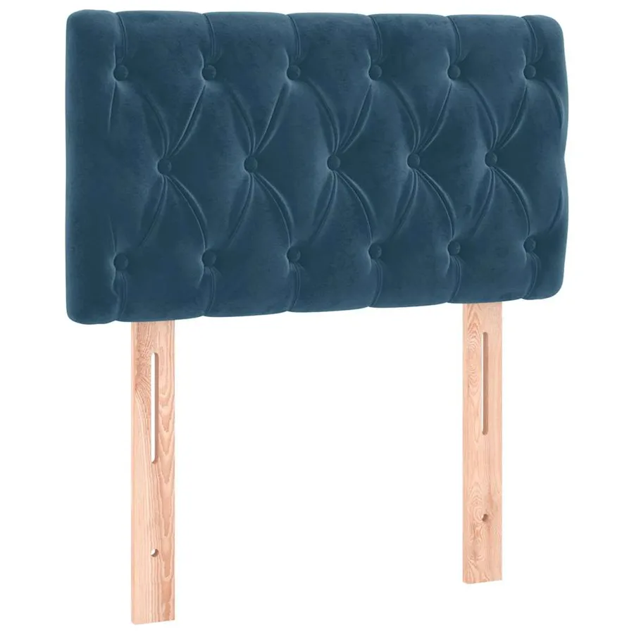 Tête de lit Bleu foncé 80x7x78/88 cm Velours - 2
