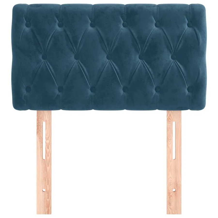 Tête de lit Bleu foncé 80x7x78/88 cm Velours - 3