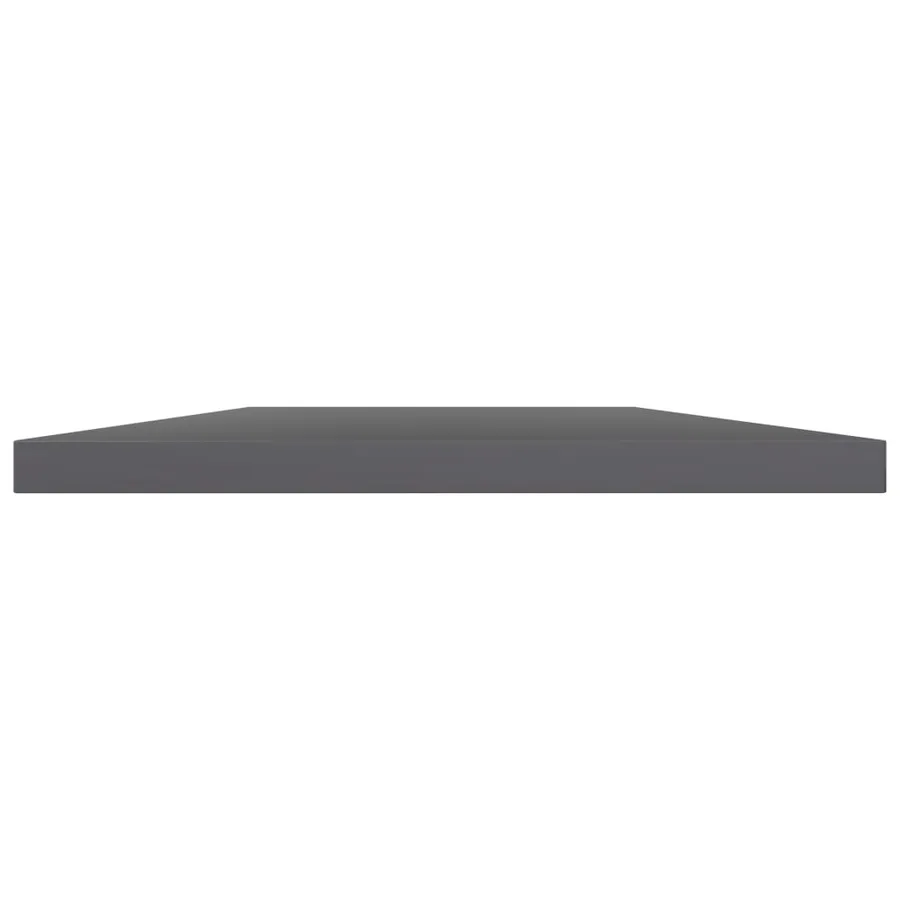 Panneaux bibliothèque 4 pcs Gris brillant 60x40x1,5cm Aggloméré - 3