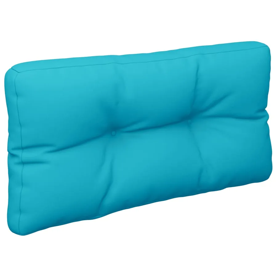 Coussins de palette lot de 2 turquoise tissu - 4
