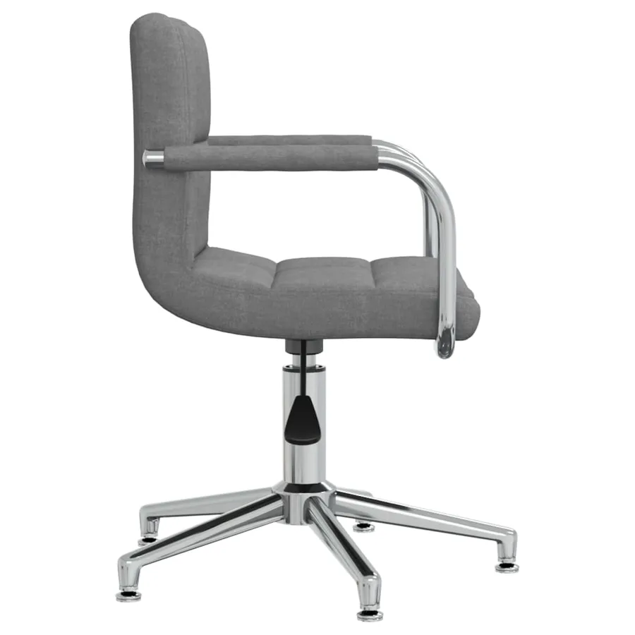 Chaise pivotante de salle à manger Gris clair Tissu - 3