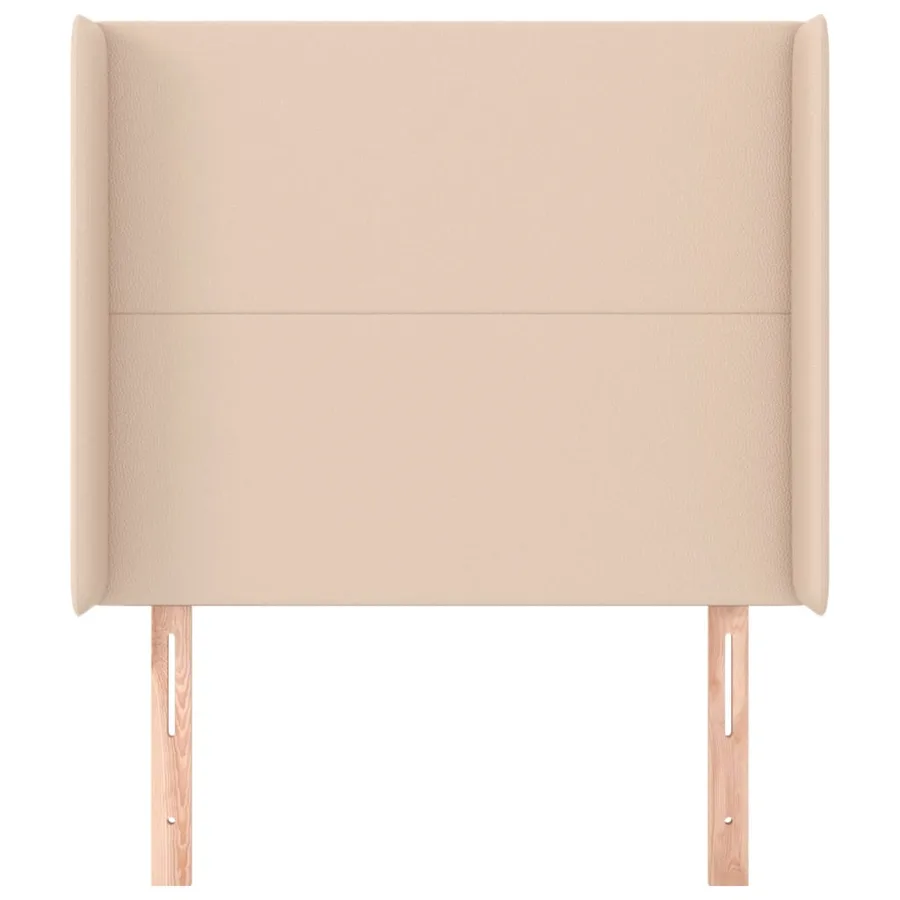 Tête de lit avec oreilles Cappuccino 93x16x118/128cm Similicuir - 3